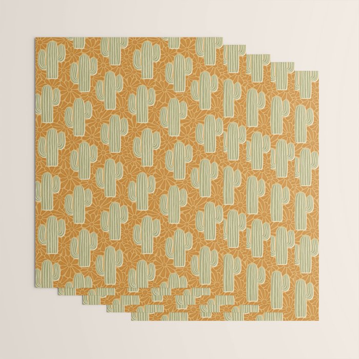 Sonora - gold and sage Wrapping Paper Gallery Image 3