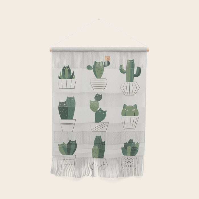 Cat and Plant 20: Cattus Wall Hanging Gallery Image 1