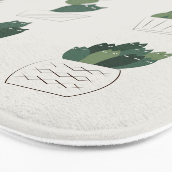 Cat and Plant 20: Cattus Bath Mat Gallery Image 3
