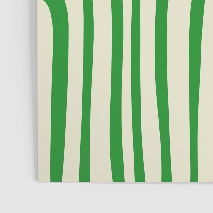 Midcentury Modern Confaab Abstract Pattern Green Cream Poster Gallery Image 3