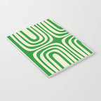 Midcentury Modern Confaab Abstract Pattern Green Cream Notebook Gallery Image 3
