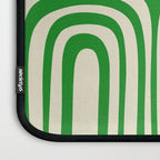 Midcentury Modern Confaab Abstract Pattern Green Cream Laptop Sleeve Gallery Image 3
