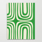 Midcentury Modern Confaab Abstract Pattern Green Cream Notebook Gallery Image 4