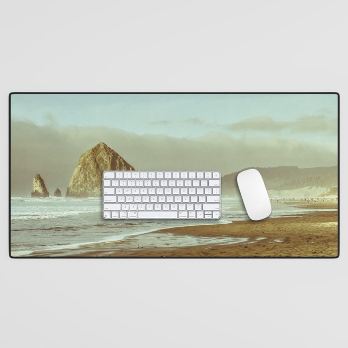 Cannon Beach Oregon, Haystack Rock Desk Mat Gallery Image 1