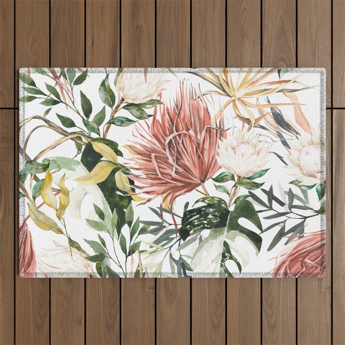 Bohem tropical bloom 003 Outdoor Rug Gallery Image 1