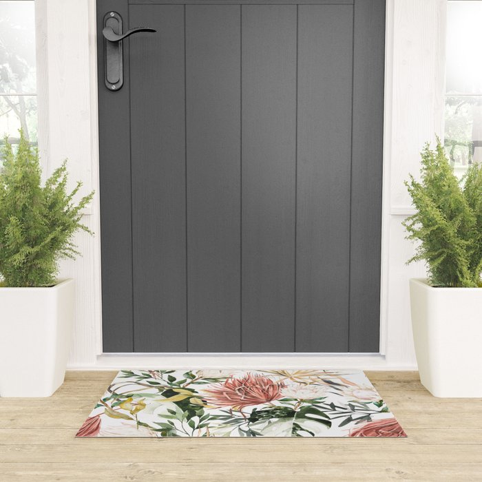 Bohem tropical bloom 003 Welcome Mat Gallery Image 3