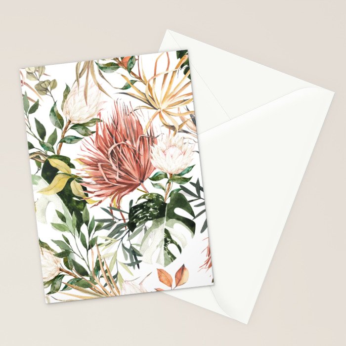 Bohem tropical bloom 003 Stationery Card Gallery Image 2