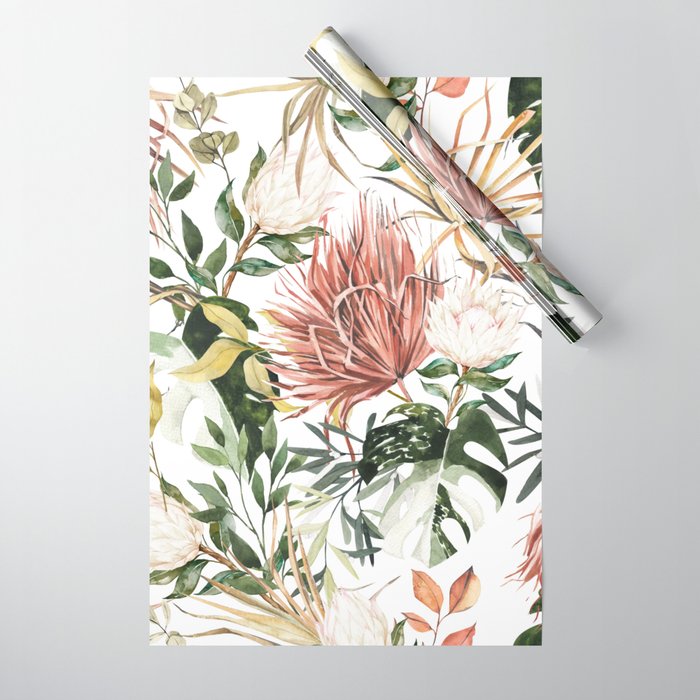 Bohem tropical bloom 003 Wrapping Paper Gallery Image 1