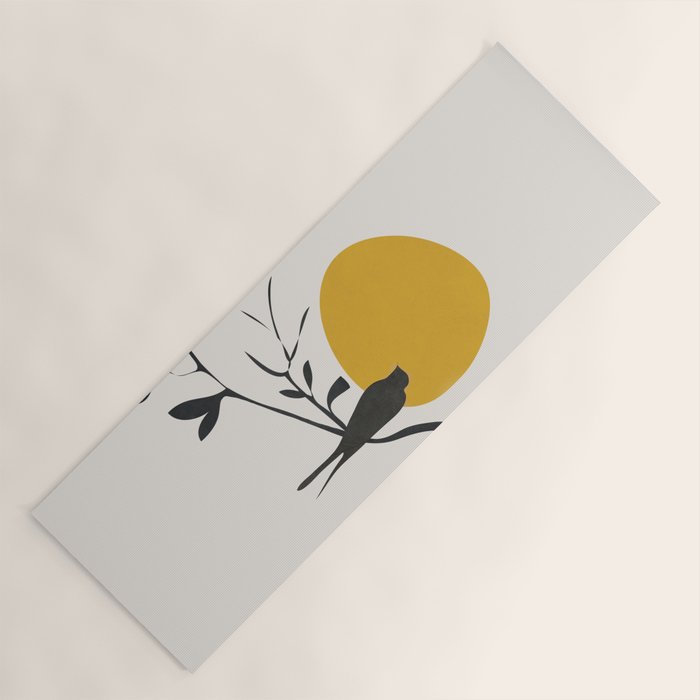 Bird and the Setting Sun Yoga Mat Gallery Image 1