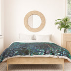 Vincent Van Gogh Trees & Underwood Teal Green Duvet Cover Gallery Image 3