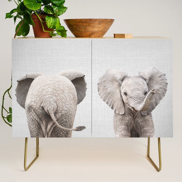 Baby Elephant - Colorful Credenza Gallery Image 1