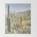 Mini Cactus Throw Blanket Gallery Image 2