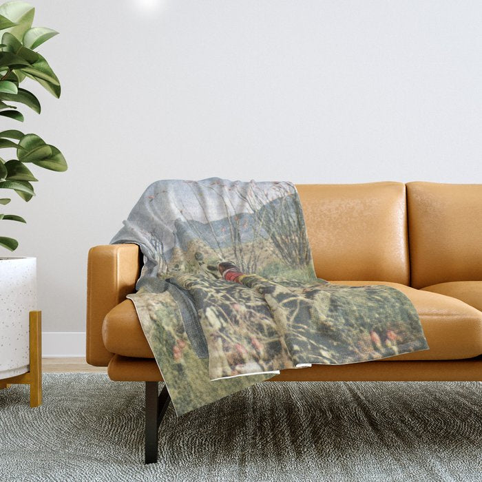 Mini Cactus Throw Blanket Gallery Image 1