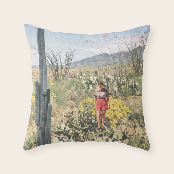Mini Cactus Throw Pillow Gallery Image 1
