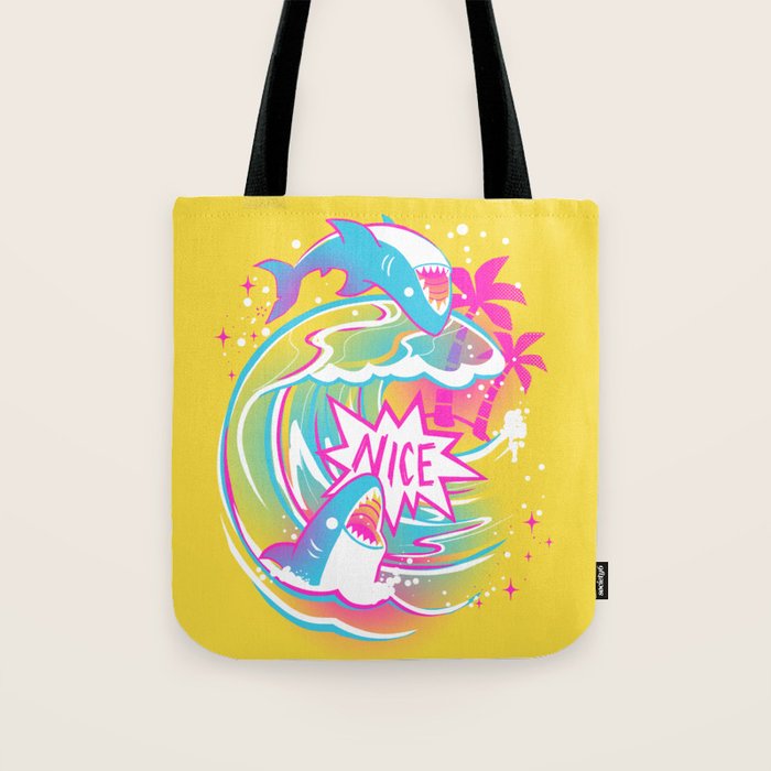NICE SHARK Tote Bag Gallery Image 1
