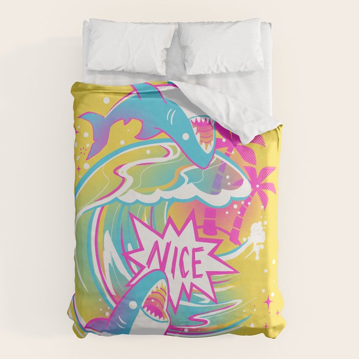 NICE SHARK Duvet Cover