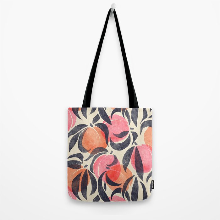 Peaches - pink & midnight  Tote Bag Gallery Image 2