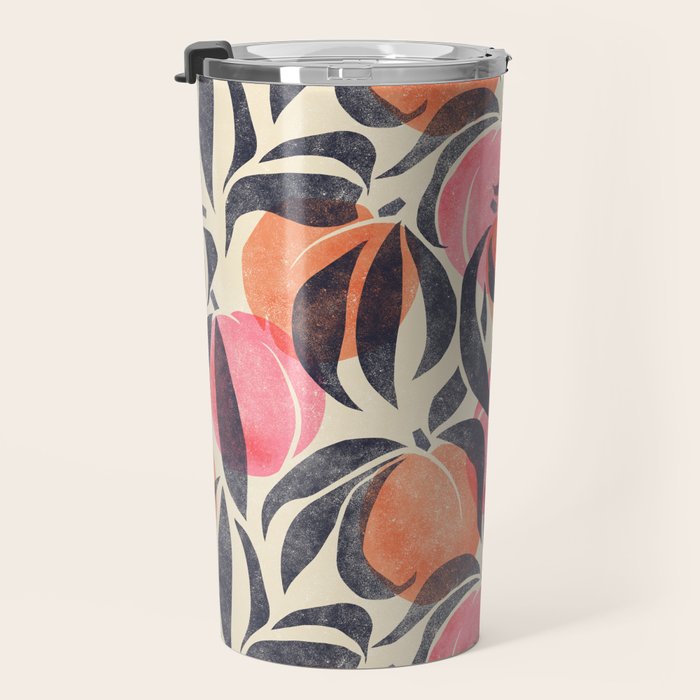 Peaches - pink & midnight  Travel Mug Gallery Image 3
