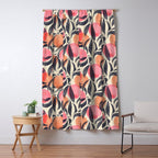 Peaches - pink & midnight  Window Curtain Gallery Image 5