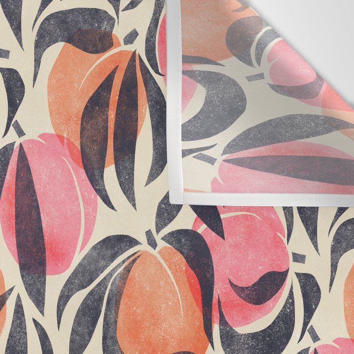 Peaches - pink & midnight  Wall Tapestry Gallery Image 3