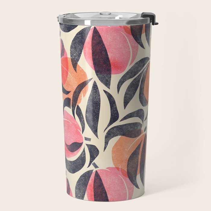 Peaches - pink & midnight  Travel Mug Gallery Image 2