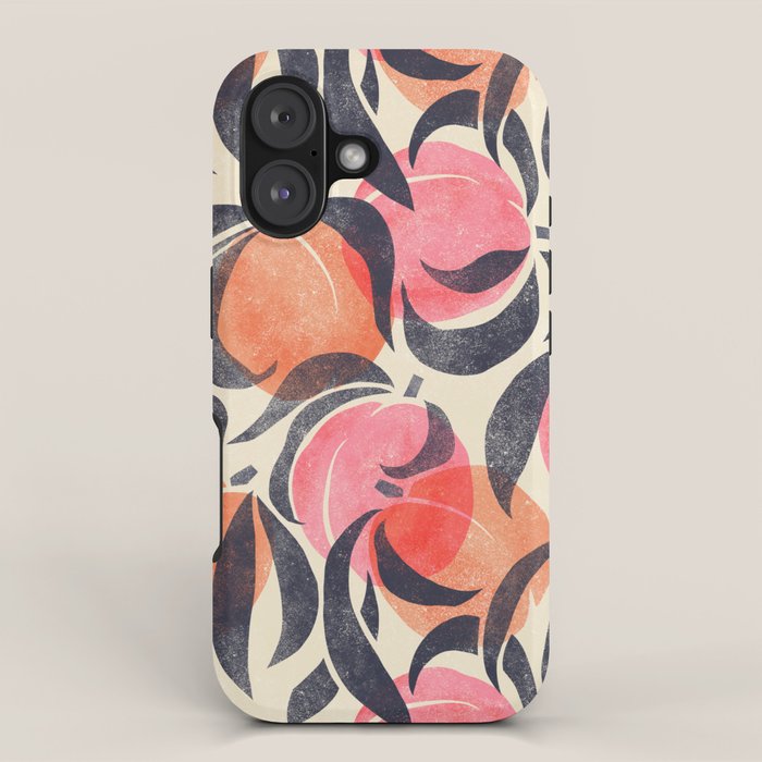 Peaches - pink & midnight  iPhone Case Gallery Image 1