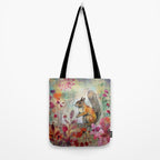 Colorful Squirrel Garden Indian Summer Flora And Wildlife Tote Bag Gallery Image 2