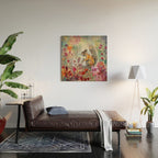 Colorful Squirrel Garden Indian Summer Flora And Wildlife Wood Wall Art Gallery Image 2