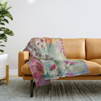 Colorful Squirrel Garden Indian Summer Flora And Wildlife Throw Blanket Gallery Image 1