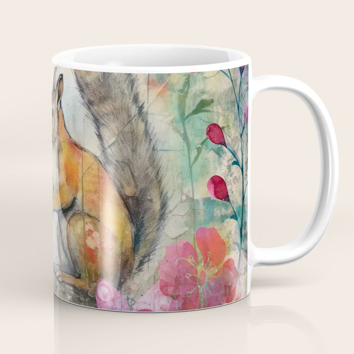 Colorful Squirrel Garden Indian Summer Flora And Wildlife Coffee Mug Gallery Image 1