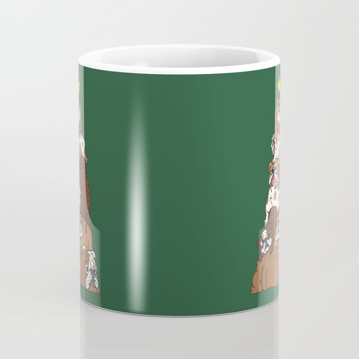 Christmas Tree English Bulldog Coffee Mug Gallery Image 4