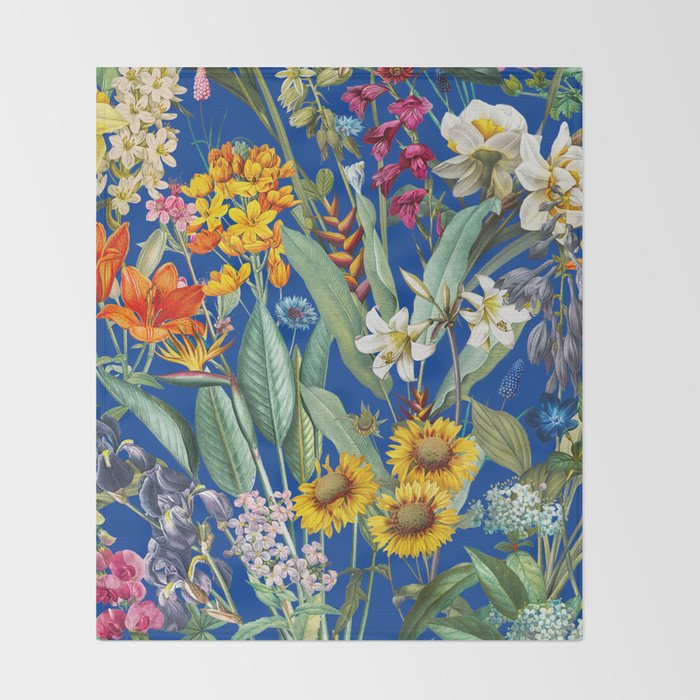 Tropical Flora III Throw Blanket Gallery Image 2