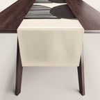 Minimalist Cats in Black and White Table Runner Gallery Image 1