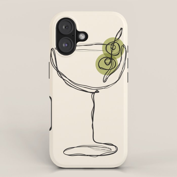 Dirty Martini Cocktail Drink iPhone Case Gallery Image 1