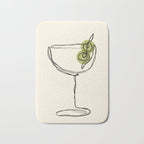 Dirty Martini Cocktail Drink Bath Mat Gallery Image 1
