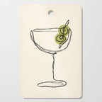 Dirty Martini Cocktail Drink Cutting Board Gallery Image 1