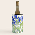 Blue Iris, Illustration Wine Chiller Gallery Image 1