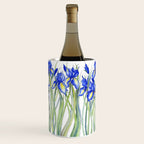 Blue Iris, Illustration Wine Chiller Gallery Image 2