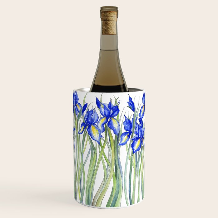 Blue Iris, Illustration Wine Chiller Gallery Image 2