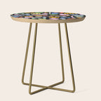 Helter Skelter - bright pattern, colorful, rainbow, abstract, shapes, pattern Side Table Gallery Image 1
