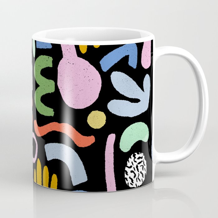 Helter Skelter - bright pattern, colorful, rainbow, abstract, shapes, pattern Coffee Mug Gallery Image 1