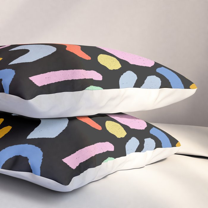 Helter Skelter - bright pattern, colorful, rainbow, abstract, shapes, pattern Pillow Sham Gallery Image 3