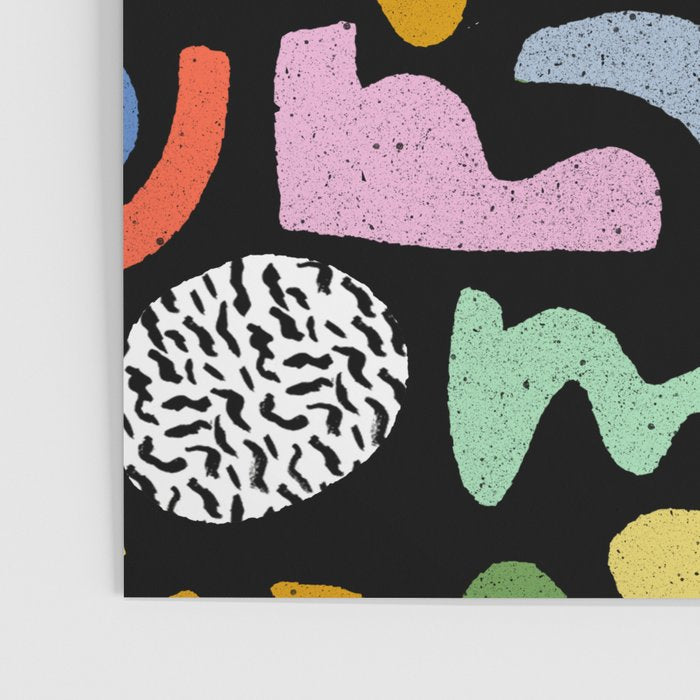 Helter Skelter - bright pattern, colorful, rainbow, abstract, shapes, pattern Poster Gallery Image 3