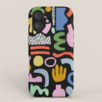 Helter Skelter - bright pattern, colorful, rainbow, abstract, shapes, pattern iPhone Case Gallery Image 1