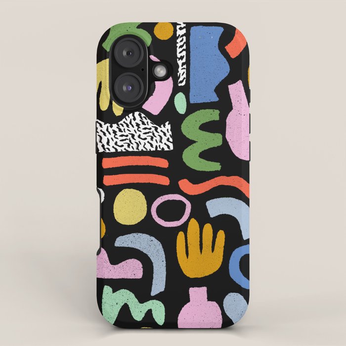 Helter Skelter - bright pattern, colorful, rainbow, abstract, shapes, pattern iPhone Case Gallery Image 1