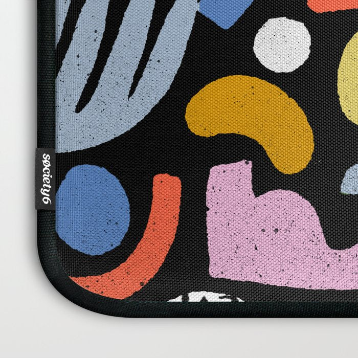 Helter Skelter - bright pattern, colorful, rainbow, abstract, shapes, pattern Laptop Sleeve Gallery Image 3
