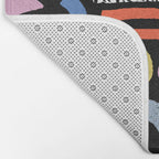 Helter Skelter - bright pattern, colorful, rainbow, abstract, shapes, pattern Bath Mat Gallery Image 2