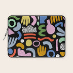 Helter Skelter - bright pattern, colorful, rainbow, abstract, shapes, pattern Laptop Sleeve Gallery Image 1