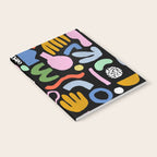 Helter Skelter - bright pattern, colorful, rainbow, abstract, shapes, pattern Notebook Gallery Image 2