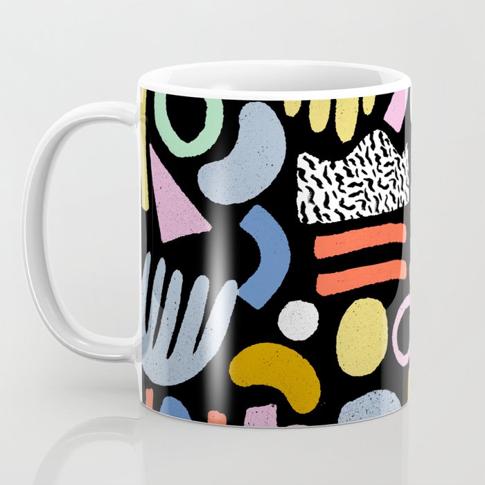 Helter Skelter - bright pattern, colorful, rainbow, abstract, shapes, pattern Coffee Mug Gallery Image 3